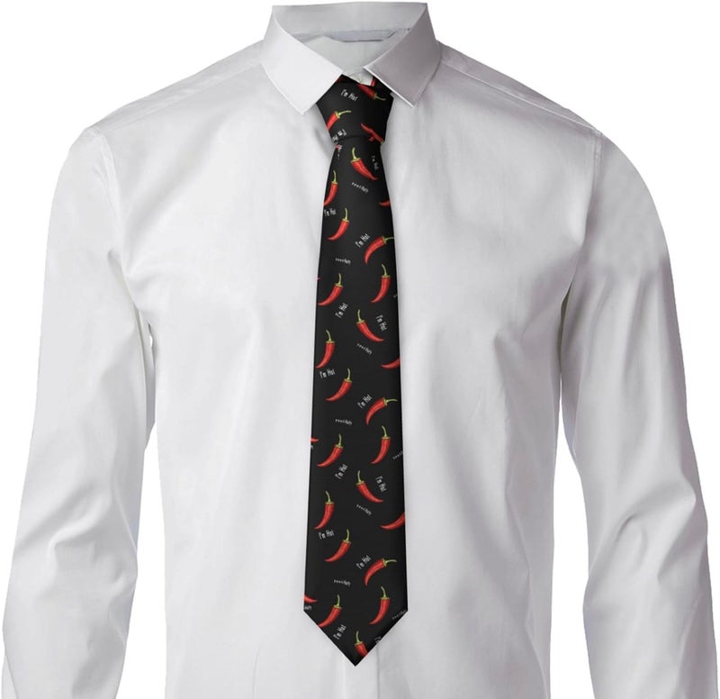 Yilad Tie for Men and Boy Novelty Fun Full Print Men's Necktie Skinny Fashion Narrow Wide - Image 5